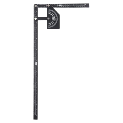 Transportador de bisel universal de aluminio 0-180 grados miniatura 2