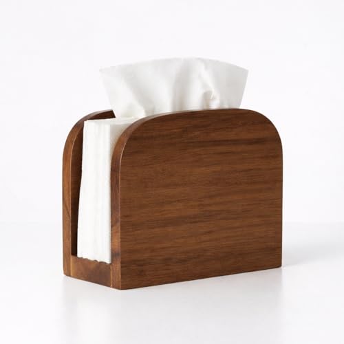 ARN CRAFT Acacia Wood Napkin Holder for Table