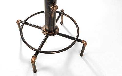 Table haute Rockport Julian Bowen finition moka et structure robuste