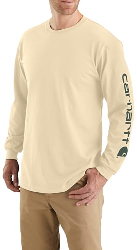 Image of Carhartt Men's Dearborn Loose Long-Sleeve Logo T-Shirt Closeout