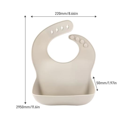 Set of 3 Silicone Baby Bibs with Food Catcher – Waterproof, Soft & Adjustable Feeding Bibs for Babies & Toddlers (10-72 Months, Unisex, Sand/Muted/Grey)3