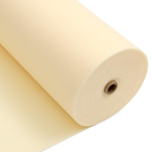 Longing Home Tischdeckenrolle 1.18 × 25M Beige Einweg Vlies Stoffähnlich Tischdecke Rolle Meterware Tischtuchrolle Geeignet Für Geburtstag Party Deko