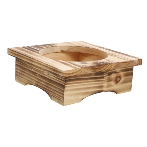 STOBAZA Wooden Pot Stand for Stone Pots Skid Casserole Rack Heat Insulation Kitchen Holder for Home and Restaurant Compatible with Bowls