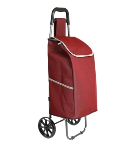 Carrito de la compra plegable con ruedas, carrito portátil para equipaje, oficina, comestibles