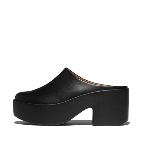 Mules à talon Fitflop cuir femme sabots plateformes confortables été