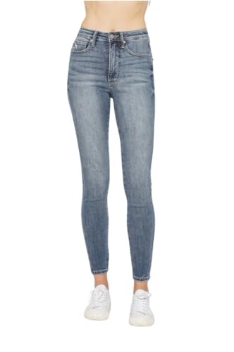 Judy Blue Tummy Control Contrast Wash Skinny Jeans