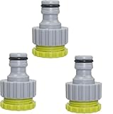Ensemble Pratique de 3 Pièces: Raccord robinet tuyau arrosage le paquet comprend 3 pièces et raccords de tuyau d'arrosage. Équipez plusieurs points d'eau simultanément ou gardez des connecteurs de rechange à portée de main pour ne jamais être pris au dépourvu lors de vos travaux d'extérieur.