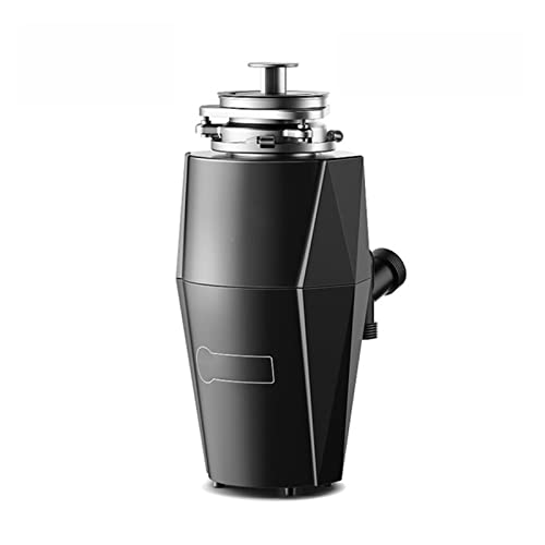 Triturador de Basura con Control Remoto, recogedor de Alimentos, triturador de residuos, procesador de Cocina, triturador de residuos, Cuchilla de Acero Inoxidable (550 W, Negro)