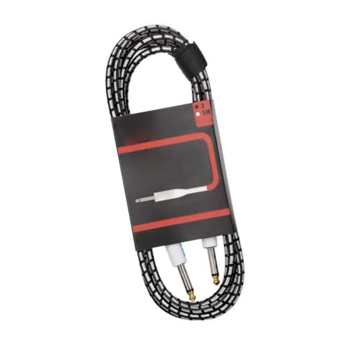 Cable de audio para guitarra de 6,35 mm con línea antiruido para pedal de efectos y bajo