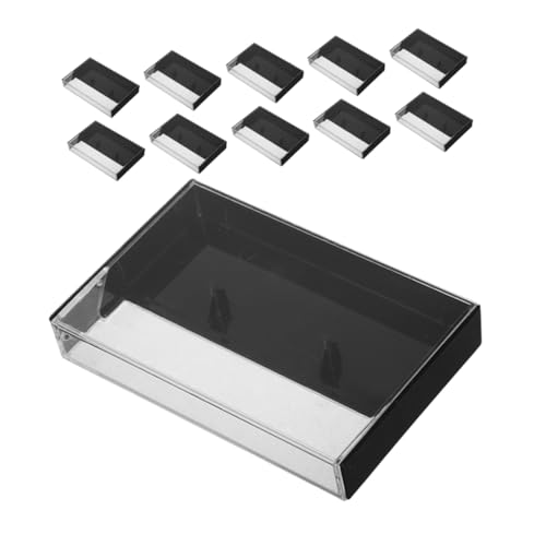 OFFSCH Classic Plastic Cassette Tape Cases 20pcs Cassette Tape Holder Box for Organized Music Collection