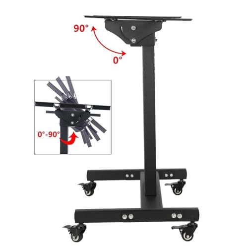 Soporte universal móvil para TV ajustable en altura miniatura 5