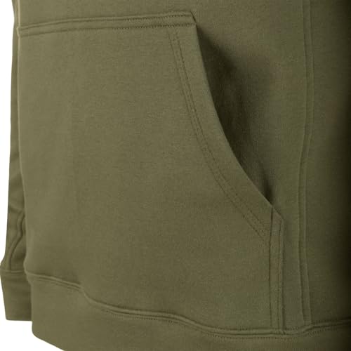 Drake Waterfowl Men's The Three End Solid Midweight Hunting Cotton Blend Stretch Hoodie with Kangaroo Pocket & Lined Hood4