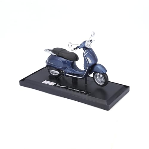 Modelo motocicleta scooter a escala 1:18 Azul miniatura 4