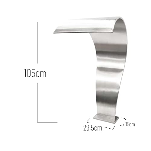 Cascata para Piscina em Aço Inox 304 Modelo Naja 1,05m