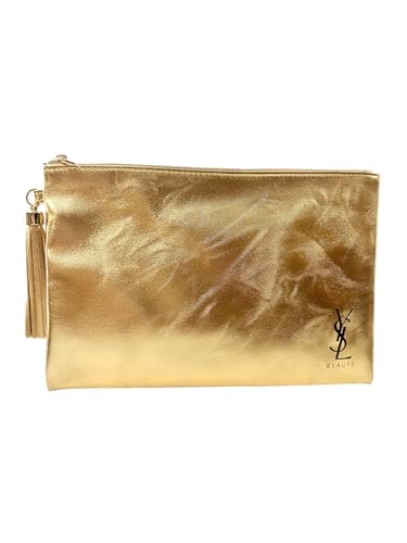 YSL Gold Flat Cosmetic Pouch
