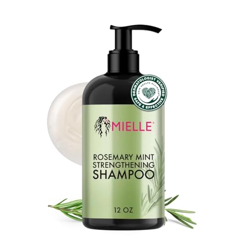 Image of Mielle Organics Rosemary Mint Hair Strengthening Biotin Shampoo - Moisturizing Hair Shampoo for Women and Men to Gently Cleanse, Repair & Protect Strands (12 oz)