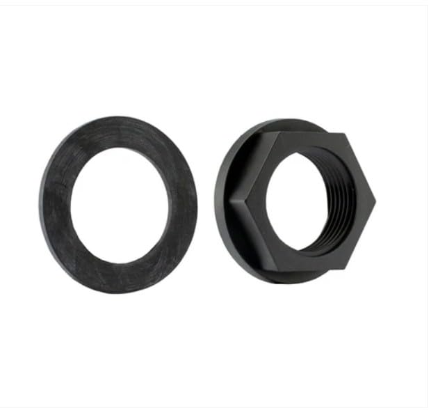 10pcs 1" BSPF Back Nut With Washer - Plumbing Back Nut & Sealing Washer for Leak-Free BSP Connections
