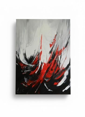 Peinture à l'huile sur toile abstraite 46x33 tableau moderne Françoise Souriau