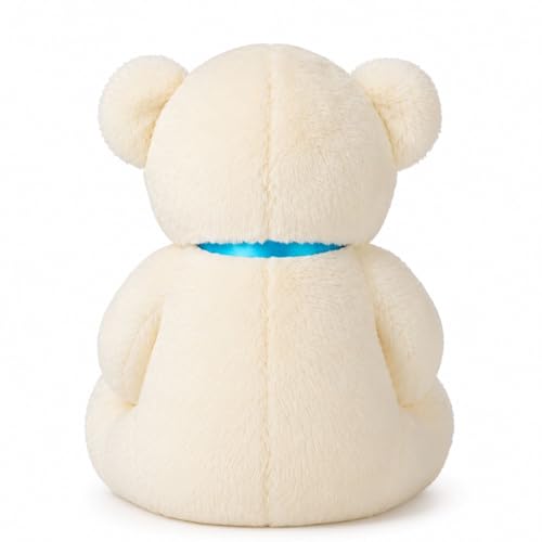 Image of White Teddy 30cm | Ultra Soft Plush Stuffed Toy | Cute Hugging Pillow | Gift for Kids Boys Girls
