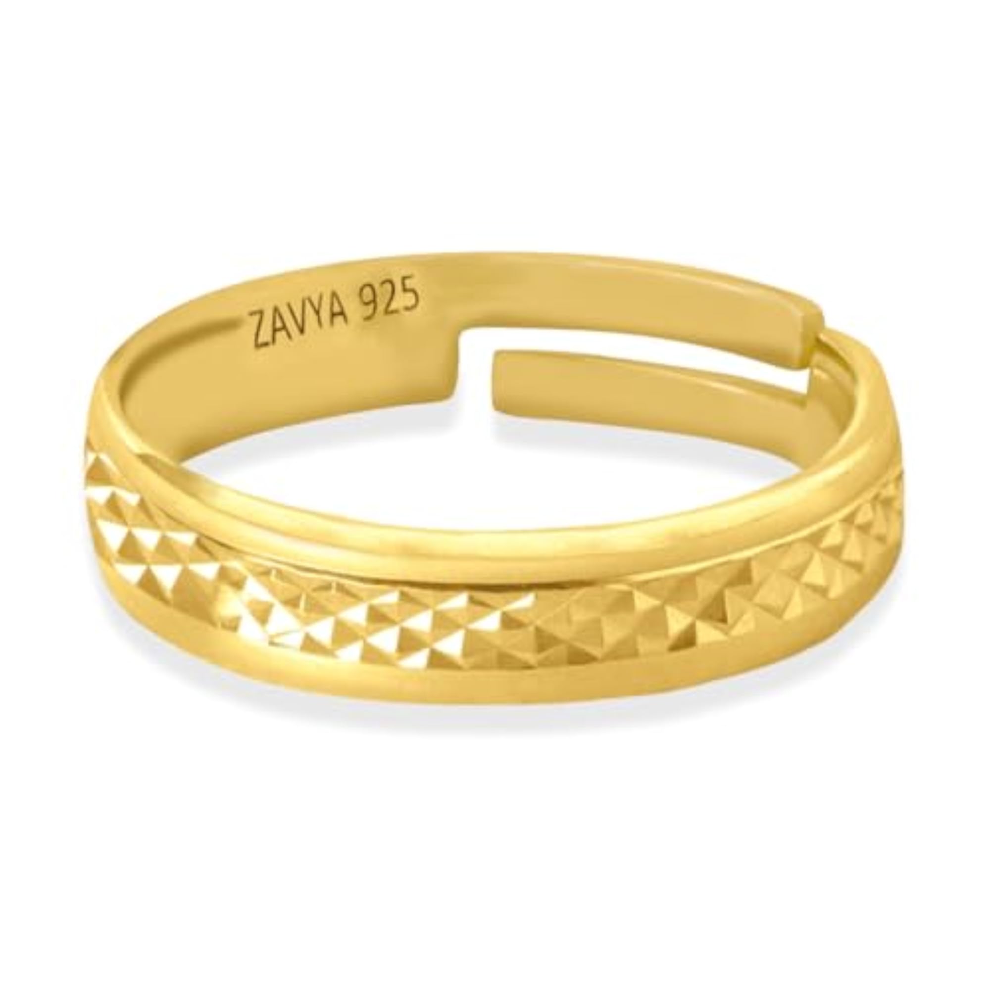 925 Sterling Silver Timeless Gold Plated Ring