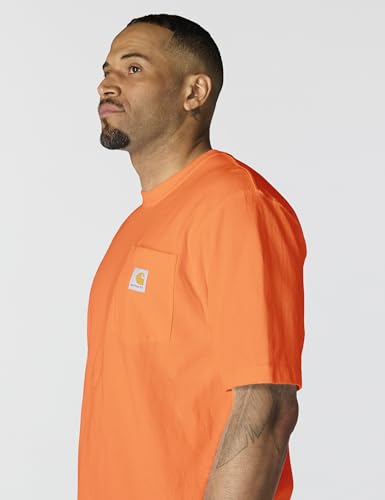 Carhartt mens Loose Fit Heavyweight Short-sleeve Pocket T-shirt (Big & Tall) K87 Workwear Short Sleeve T-Shirt (Regular and Big & Tall Sizes)