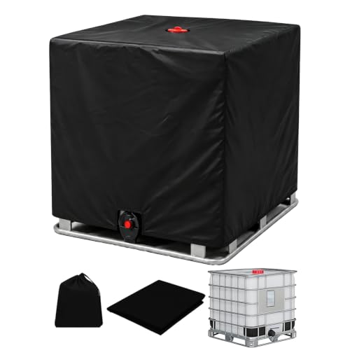 Wellzenith IBC Tank Abdeckung 1000L UV-Schutz Abdeckung für IBC Container wetterfest passend für Wassertank & Fass