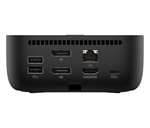 Image of HP USB-C Docking Station 100W G6 Multiport Docking Station - HDMI 2.1, 2x DisplayPort 1.4, 3x USB-A, USB-C, RJ45, Audio, Compatible with myHP, Windows, macOS and Chrome OS - Black