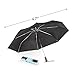 totes Portable Umbrella for Travel – Compact for Car, Backpack and Purse – Windproof, Strong, UV Sun Protection, Water-Repellant, Foldable On-the-Go Umbrella with One Touch Open/Close