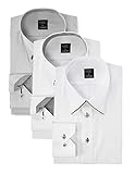 [アトリエサンロクゴ] ワイシャツセット ワイシャツ 3枚セット 形態安定 長袖Yシャツ ワークシャツ ビジネスワイシャツ Yシャツ メンズ A-3枚セット 首回り 49cm