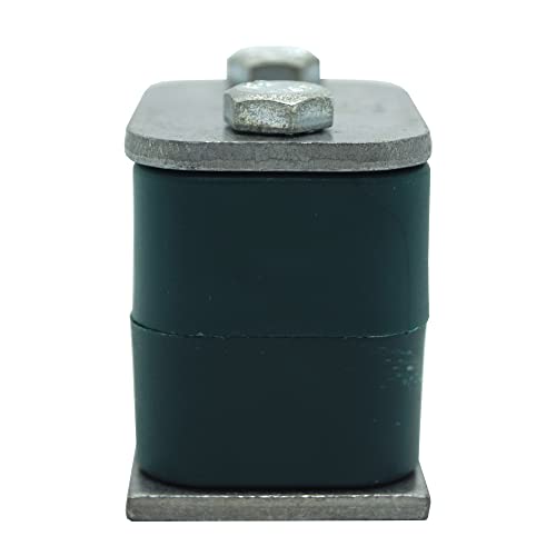 19Mm Outer Diameter Tube Size Stauff Standard Series Hydraulic Polypropylene Pipe Clamp, With Galvannized Steel Top Base Plate & Metric Hex Bolts #TOP2