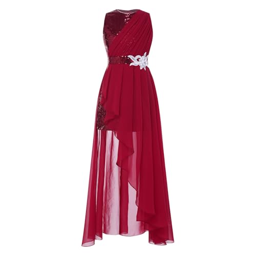 Robe communion pour enfant filles à paillettes pour fête