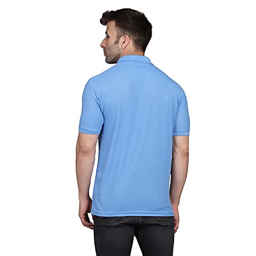Image of INKKR Men's Combo Polo Neck Cotton Blend Solid T-Shirt (Pack of 2)