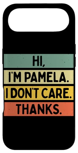 Hi I'm Pamela I Don't Care Thanks �ʔ�����������p �X�}�z�P�[�X iPhone Air �p
