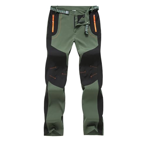 Softshell-Hose für Herren, winddicht, lange Arbeitshose, Outdoor, mehrere Taschen, normale elastische Cargohose für Herren, grün, L Softshell-Hose für Herren, winddicht, lange Arbeitshose, Outdoor, mehrere Taschen, normale elastische Cargohose für Herren, grün, L