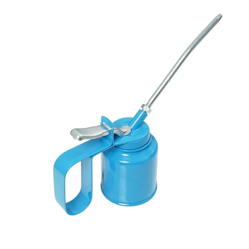 Image of Taparia Metal Oil Can Wesco Type (Capacity-1 /4 pint / 125cc, Spout Length-125mm)-Steel Ball Pump, Detachable Spout-Oiler for Bike Chain, Vehicle, Workshop & Automotive Use
