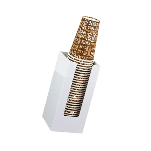 Dispenser di bicchieri acrilici per refrigeratori d'acqua, carta economica, con design facile accesso, dispenser per montaggio a parete