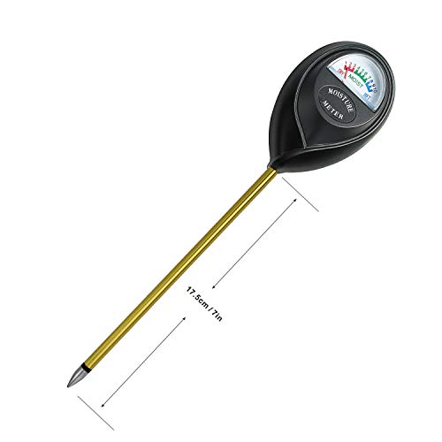 XLUX Soil Moisture Test Sensor Meter Water Monitor, Hygrometer for Gardening, Farming Planting,Black,No Batteries Required - Thumbnail 2