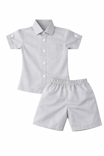 Image of Boys Shirt & Shorts Co-ord Set Kids Regular Wear Clothes Outfit