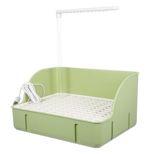 HOLIDYOYO Automatic Shower Bath Tub Indoor Bird Bathing Tub with Automatic Water Circulation for Small to Birds Easy to Clean Design for Budgies Cockatiels and Parakeets