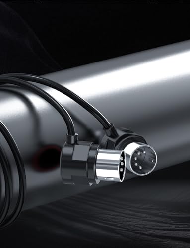 midi cable 5-pack 2ft 5-pin din 45-degree mirrored angled plug ultra-thin plugs for compact spaces compatible with keyboards synthesizers controllers via standard 5-pin din midi inoutthru ports