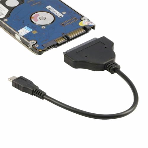 Cable adaptador USB-C a SATA para disco duro 2.5 SSD