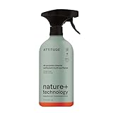 ATTITUDE All-Purpose Cleaner Spray, Plant-Based Ingredients, EWG Verified, Streak Free, Ammonia Free, Removes Fingerprints, Dust and Dirt, Sage & Orange, 26 Fl Oz