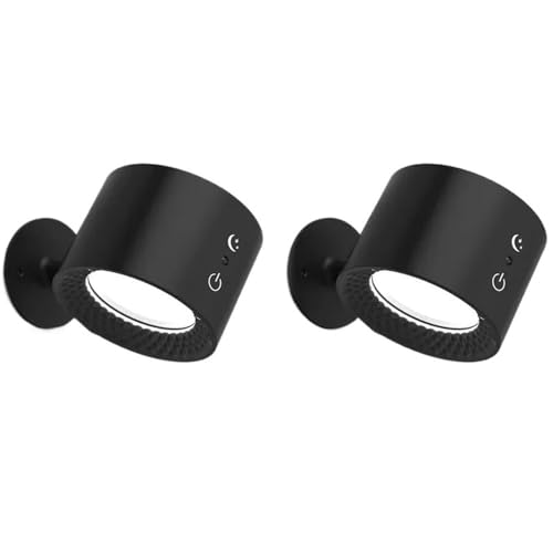 Applique LED double tête magnétique sans fil USB pour chambre