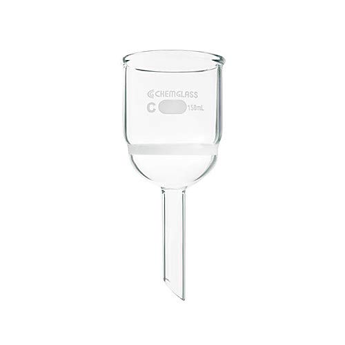 Chemglass CG-1402-25 Series CG-1402 Buchner Filter Funnel, X-Coarse Frit, 600 mL Capacity