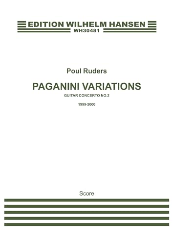 Poul Ruders: Paganini Variations - Guitar Concerto No.2 (Study Score)