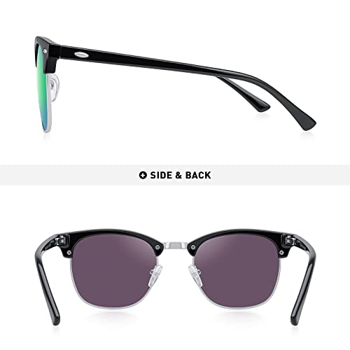 Semi-Rimless Polarized Sunglasses for Men and Women Classic Half Frame Driving Sun glasses4