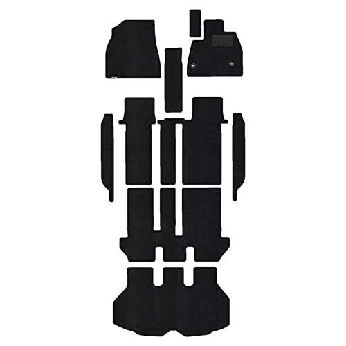 Hotfield トヨタ 互換品 新型対応 ノア ヴォクシー 90系 2025年9月〜対応 フロアマット+ステップマット+トランクマット ラゲッジマット 形状11 8人乗/ガソリン/コンソールボックス:なし(ガソリン車)/トランク形状:標準タイプ プレーン