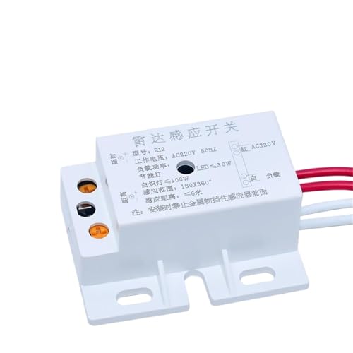 Sensor de movimiento de 220V para encendido automático sin interruptor