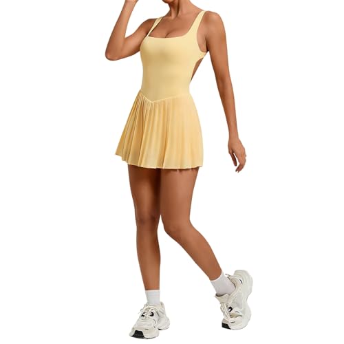 Robe entraînement respirante à jupe plissée sport pour femme