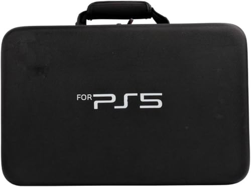 Image of New World Storage Bag for PS5 Slim , Travel Bag for PS5 Slim , Carrying Case Briefcase Type for PS5 Slim ,Waterproof Shoulder Bag for PlayStation 5 Slim with Both Side Storage Compartment-Black